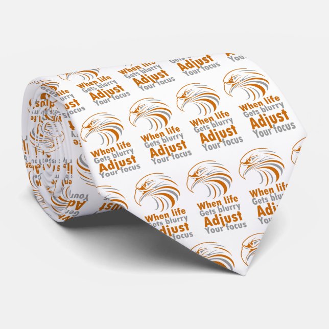 When life gets blurry adjust your focus paper plat tie (Rolled)
