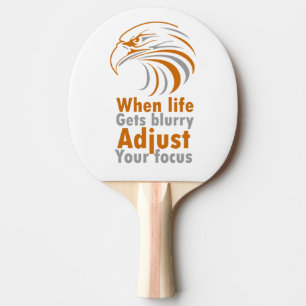 When life gets blurry adjust your focus tote bag ping pong paddle