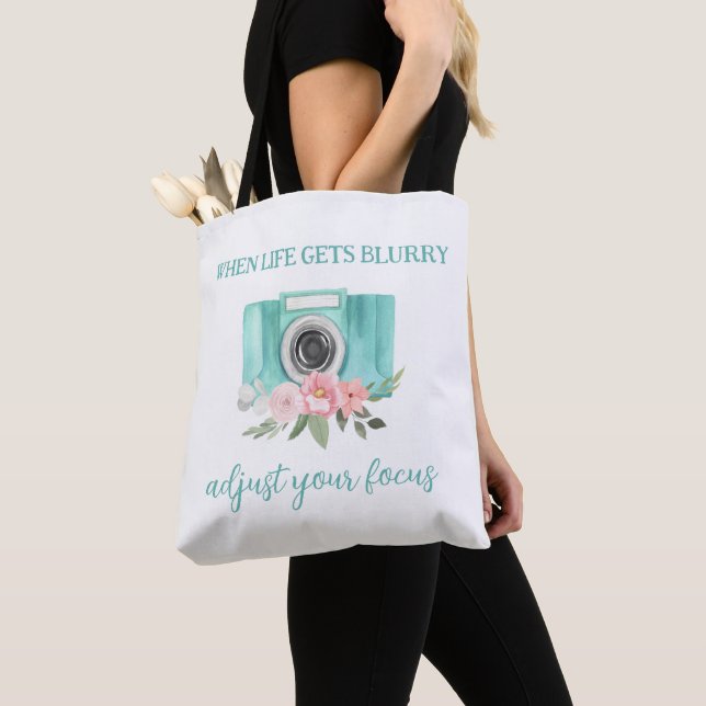 When Life Gets Blurry Tote Bag (Close Up)