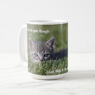 When life gets rough cat mug