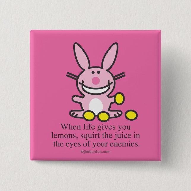 When Life Gives You Lemons 15 Cm Square Badge (Front)