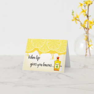 When life gives you lemons - blank card