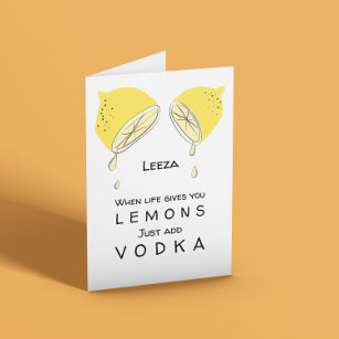 When Life Gives You Lemons Customisable Card