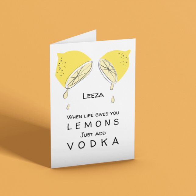 When Life Gives You Lemons Customisable Card (Creator Uploaded)