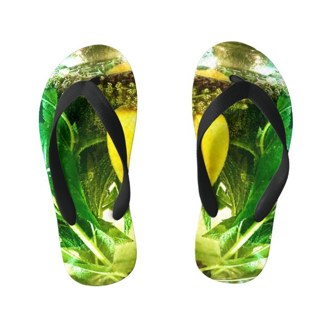 When life gives you lemons  kid's thongs (Footbed)