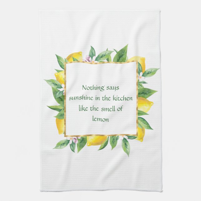 When Life Gives You Lemons Kitchen Towel (Vertical)