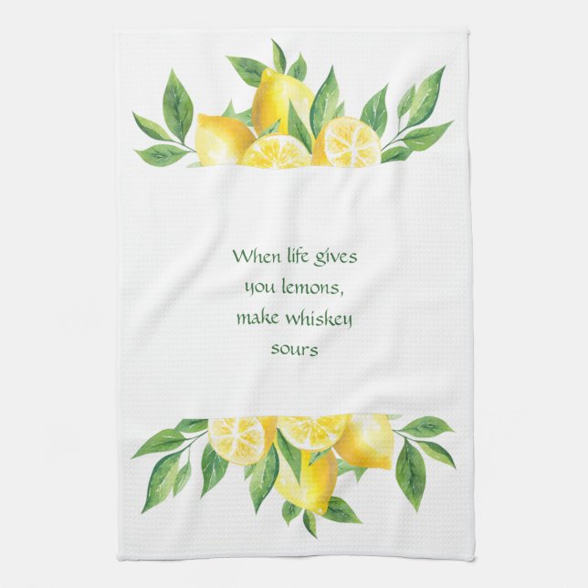 When Life Gives You Lemons Kitchen Towel (Vertical)