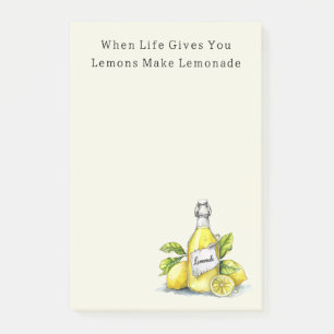 When Life Gives You Lemons Lemonade Post-it Notes