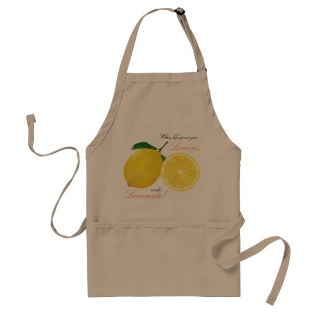 "When life gives you lemons, make lemonade!" Apron (Front)
