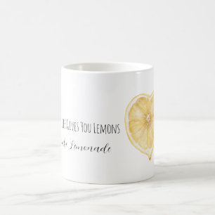 When Life Gives You Lemons Make Lemonade Heart Coffee Mug