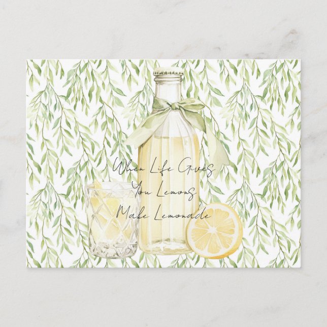 When Life Gives You Lemons Make Lemonade Postcard (Front)