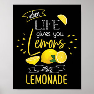 When Life Gives You Lemons Make Lemonade Poster