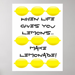 When life gives you Lemons...make Lemonade! Poster