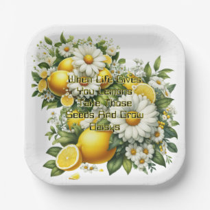 When Life Gives You Lemons Paper Plate