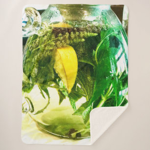 When life gives you lemons socks sherpa blanket