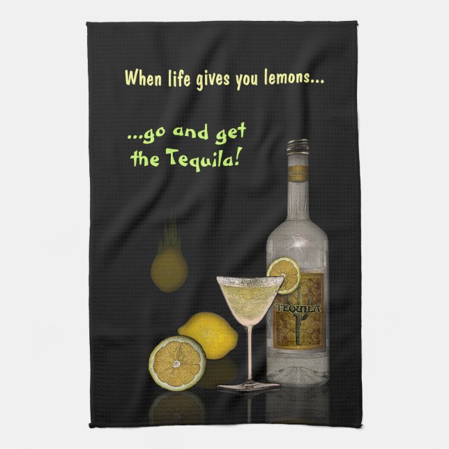 When life gives you Lemons... Tea Towel (Vertical)