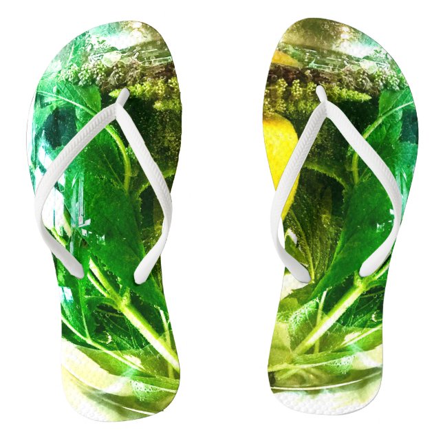 When life gives you lemons  thongs (Footbed)