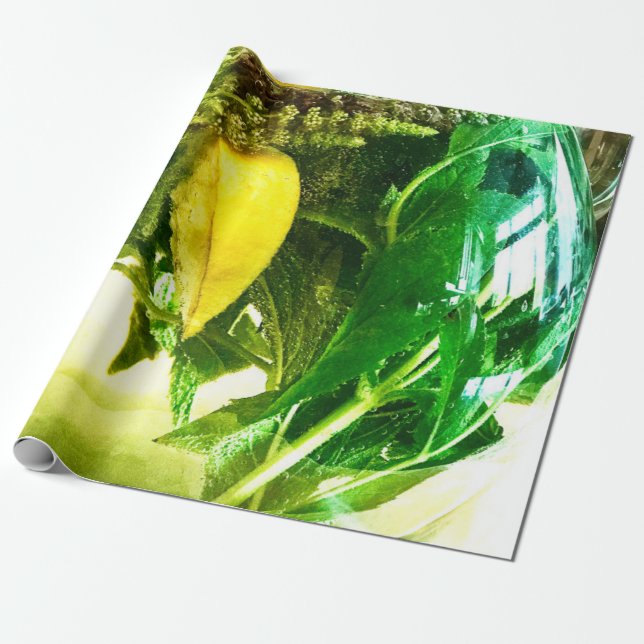 When life gives you lemons  wrapping paper (Unrolled)