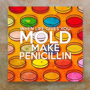 WHEN LIFE GIVES YOU MOLD MAKE PENICILLIN Art Poster