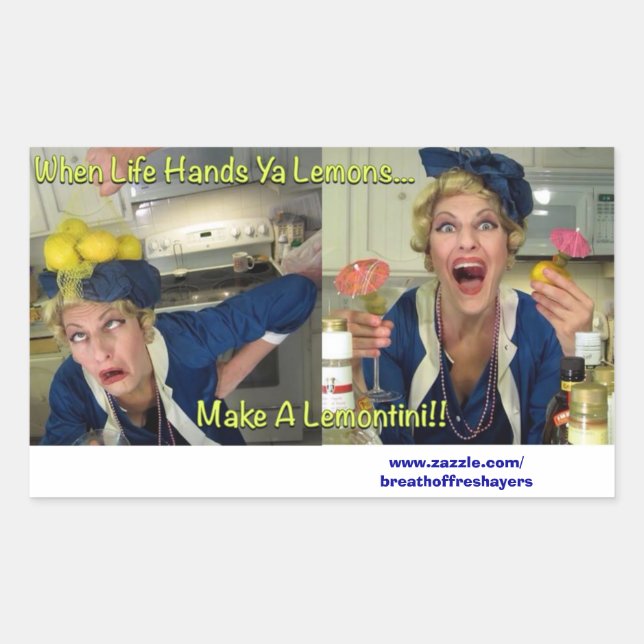 "When Life Hands Ya Lemons" stickers (Front)