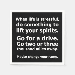 When Life is Stressful Napkin