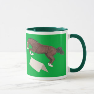 When Life is Tough Keep on Jumping Horse Mug