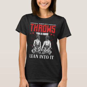 When Life Throws You A Curve Motorcycle Bike For T-Shirt