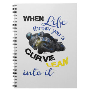 When life throws you a curve notebook