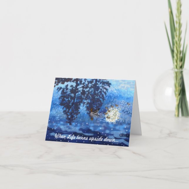 When Life turns upside down Card (Front)