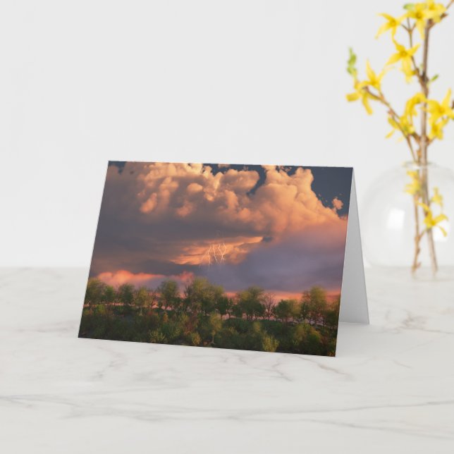 When March Blows Its Horn Card (Yellow Flower)