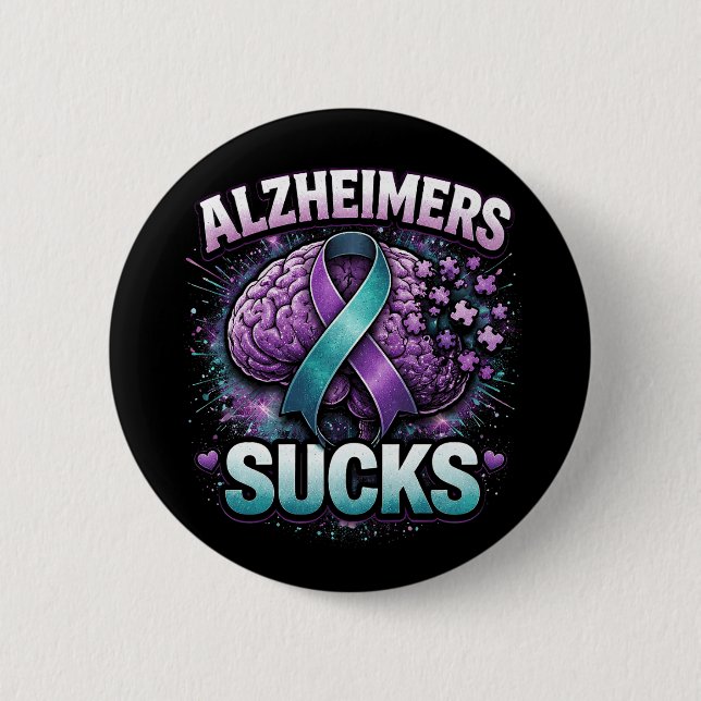 When Memories Fade 6 Cm Round Badge (Front)