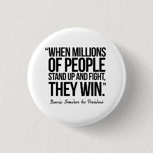 When Millions of People Stand up - Quote 3 Cm Round Badge