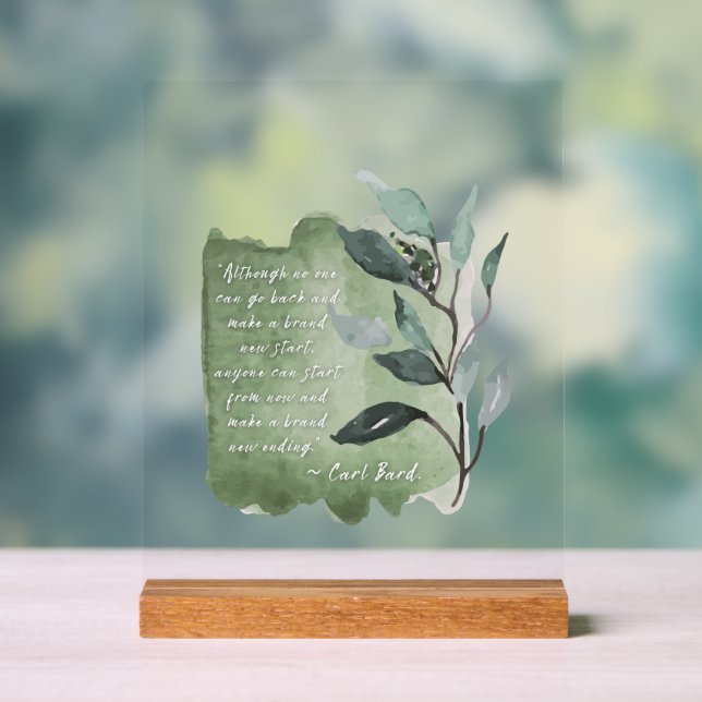 When “New Start” Feels Like a Lie Acrylic Sign (Neutral)