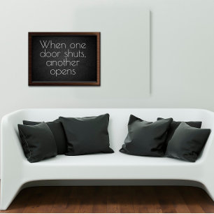 When one door inspirational  poster