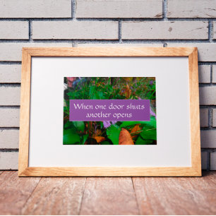 When one door shuts wisdom saying photo poster
