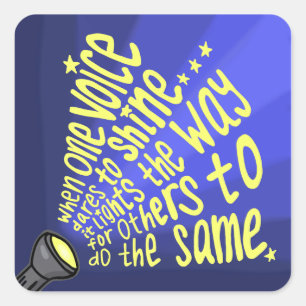 When One Voice Dares to Shine Sticker Sheet