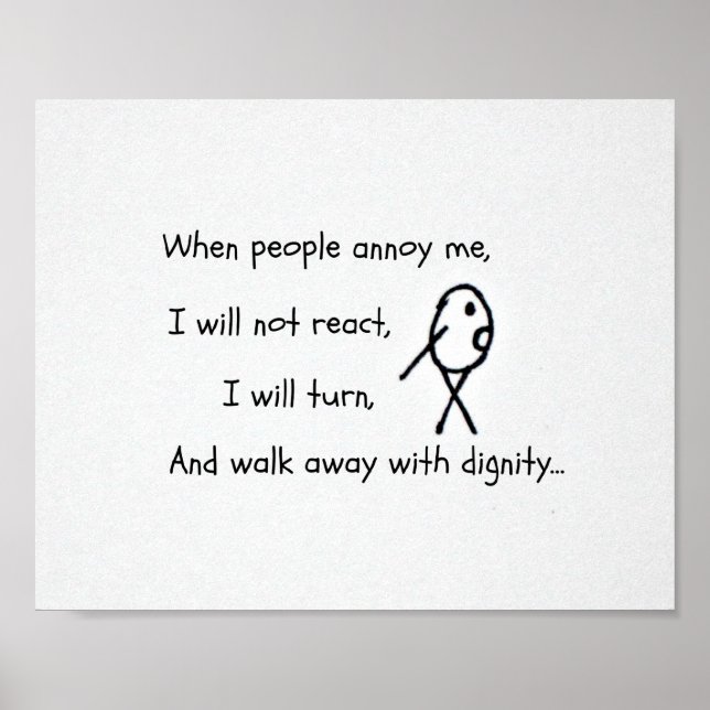 When people annoy me... poster (Front)