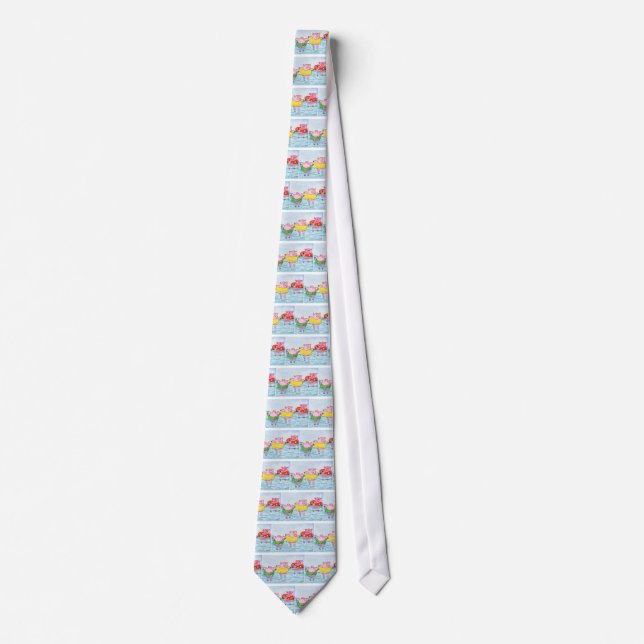 When Piglets Float  - Swimming Pigs Tie (Front)