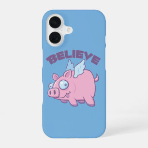 When Pigs Fly Believe the Impossible iPhone 16 Case