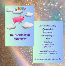 When Pigs Fly, Flying Pig Balloon Party