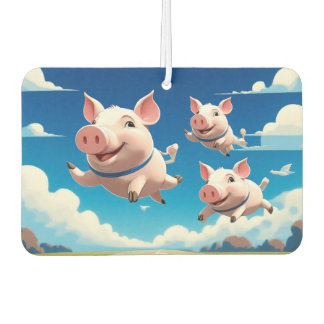 When Pigs Fly Funny Winged Pigs Car Air Freshener