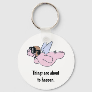 When pigs fly key ring
