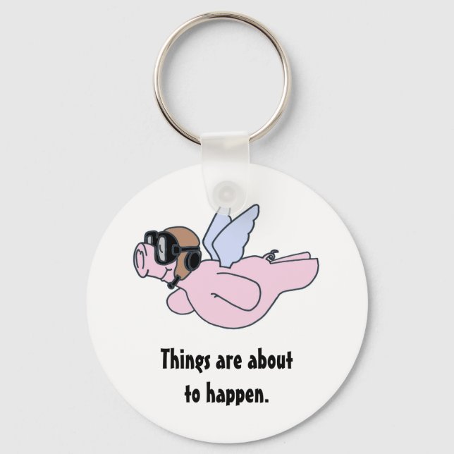 When pigs fly key ring (Front)