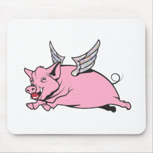 when pigs fly mouse pad