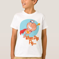 when pigs fly super hero flying piggy pig cartoon