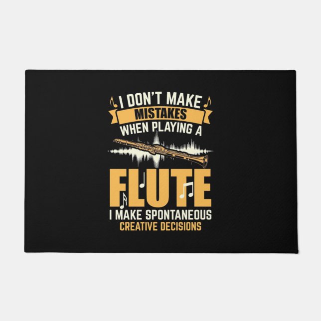When Playing A Flute I Make Spontaneous Doormat (Front)