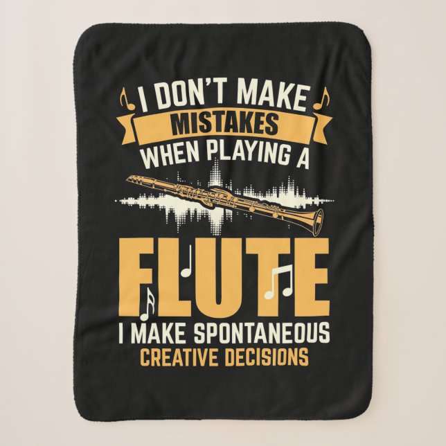 When Playing A Flute I Make Spontaneous Sherpa Blanket (Front)