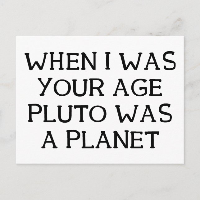 When Pluto Postcard (Front)