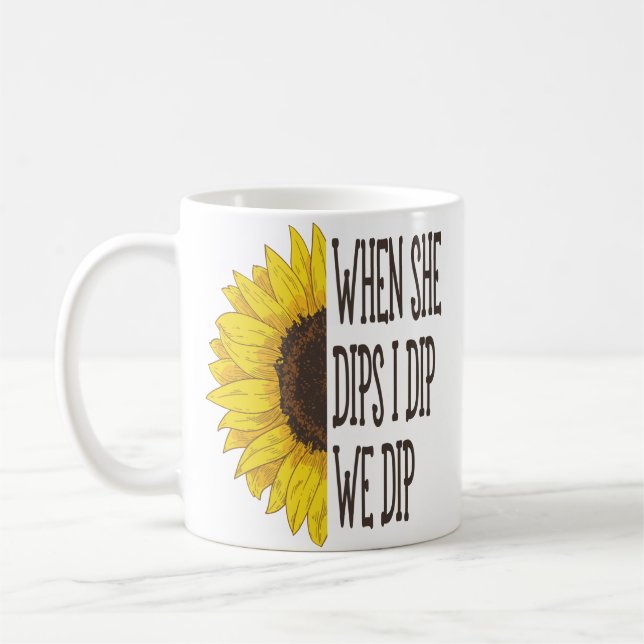 When She Dips I dip We Dip, Mummy And Me Coffee Mug (Left)