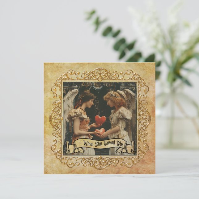 When She Loved Me Greeting Card (Standing Front)